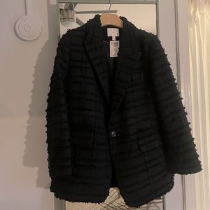 Texture black blazer